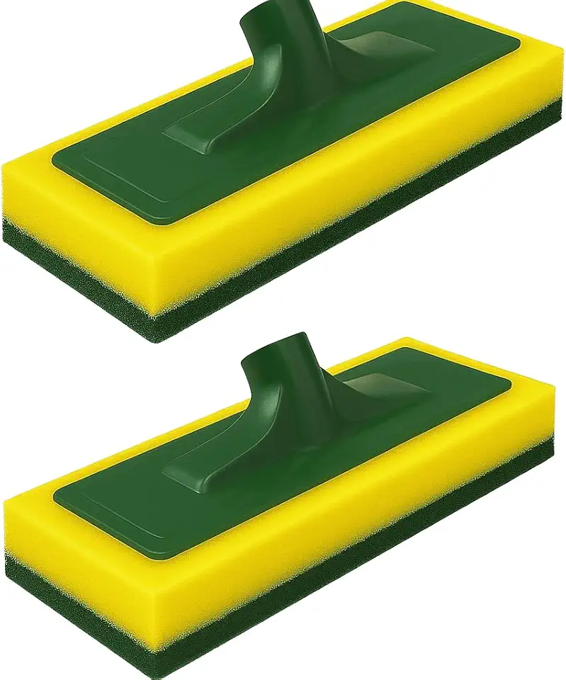 KIT 2 Rodo Abrasivo Profissional TAMANHO EXTRA – Ideal para Limpeza Pesada de Pisos Cerâmicos, Azulejos, Pedra e Porcelanato – 245×90×20 mm