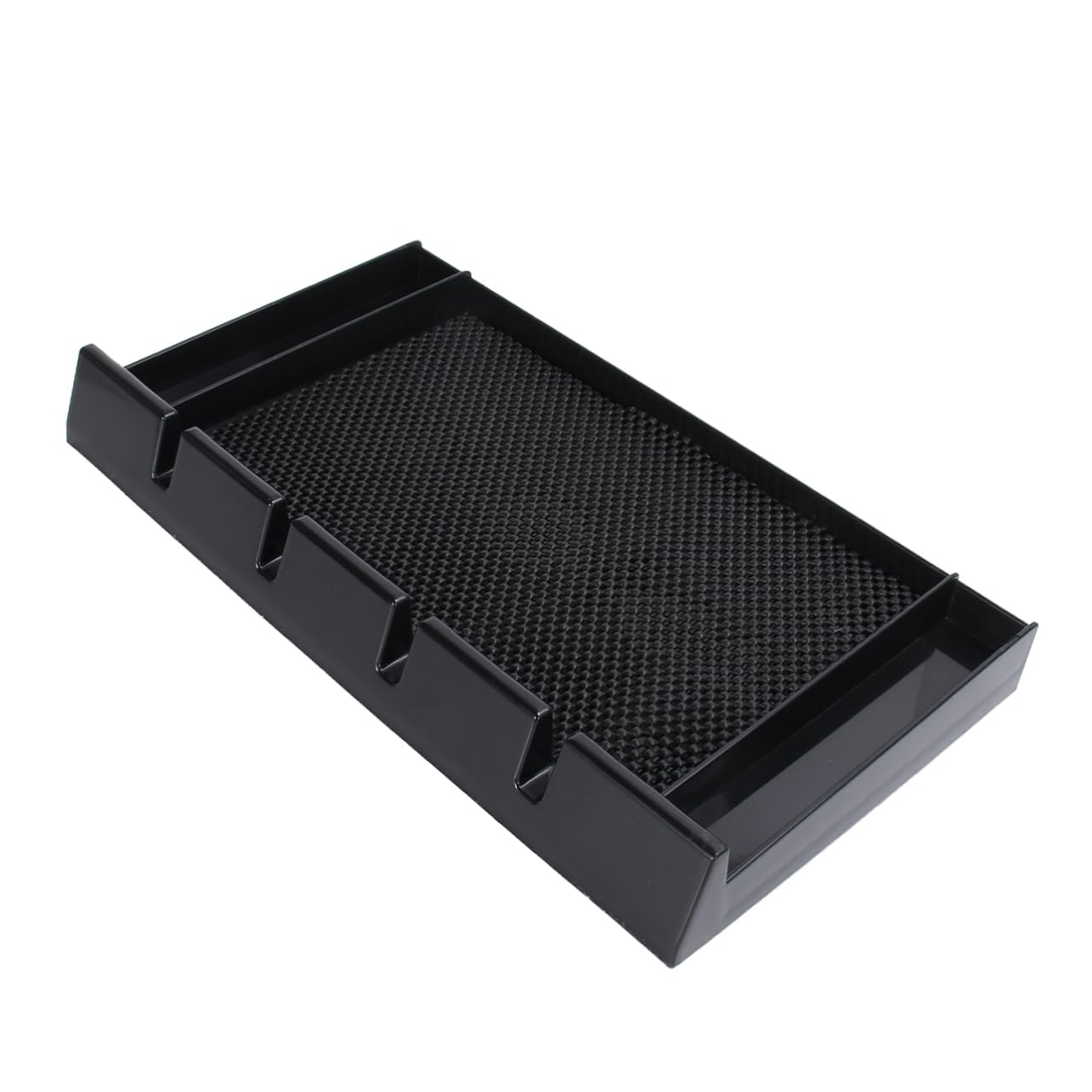 BIUDECO Convenient Hair Clipper Storage Rack Cutter Holder with Non Slip Mat Essential Barbershop Accessories for Organized Tools Black