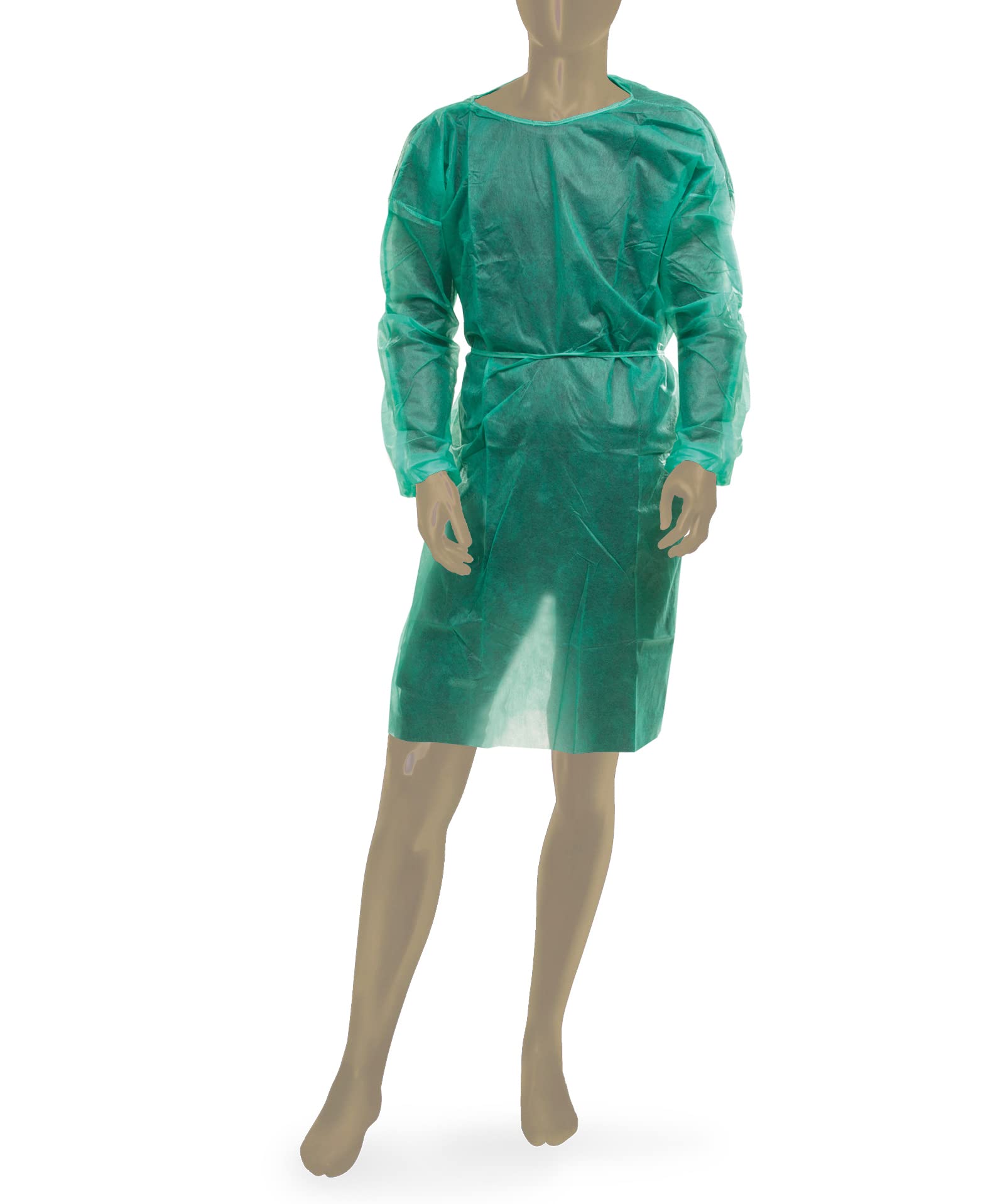 Gisinti Camici Monouso TNT 30GR Dispositivo Medico Classe I Non Sterili Verde 10 Pezzi