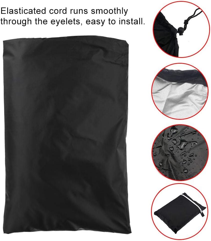 Mobility Scooter Storage Cover, 55.1 x 25.9 x 35.8 inch Professional Eldly Mobility Scooter Storage Cover Wheelchair Waterproof Rain Protection for Indoor Outdoor, Black : Health & Household