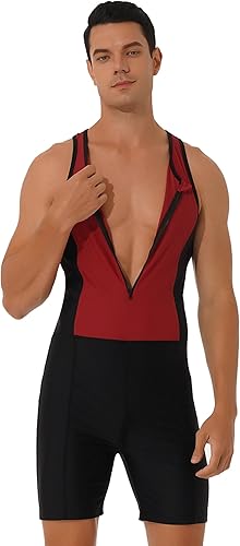 Miniatura 4 de Shinsto Traje de baño de una pieza para hombre con protección solar UPF 50+