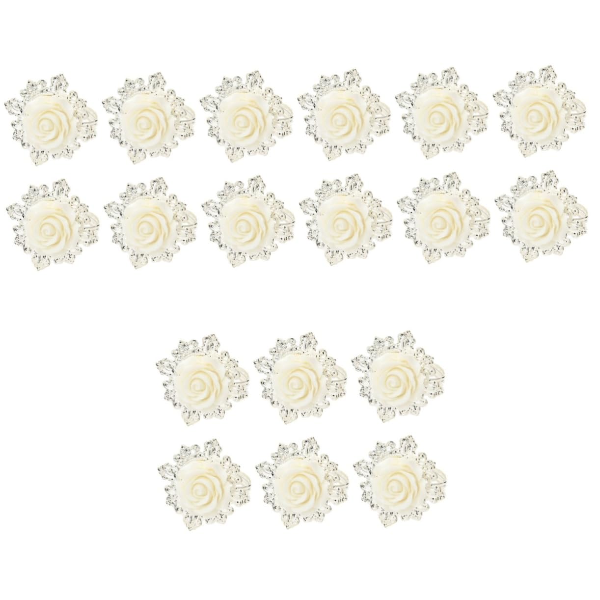 TOPBATHY 18piezas Anillos De Servilleta Diseño para Bodas y Elegantes y Decorativos Anillos para Decoración De Mesa