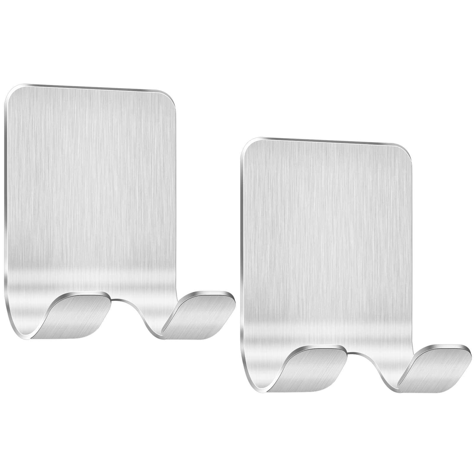 Bolatus 2 unidades de soporte para afeitadora de ducha, gancho autoadhesivo, soporte de afeitado para ducha, acero inoxidable, gancho para toalla, gancho para toallas sin taladrar, ganchos de pared