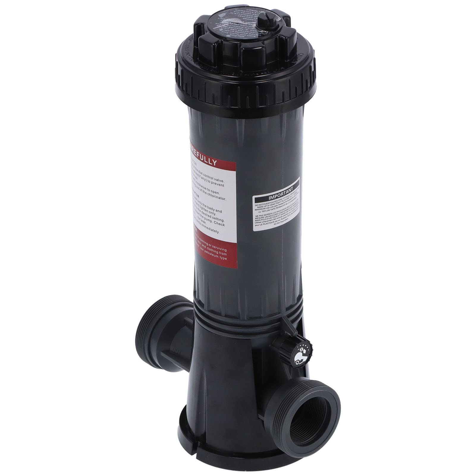 Cryfokt Dosatore Automatico in Linea per Piscina, Erogatore Regolabile con Manopola, for Sanificazione e Manutenzione Dell'acqua della Piscina