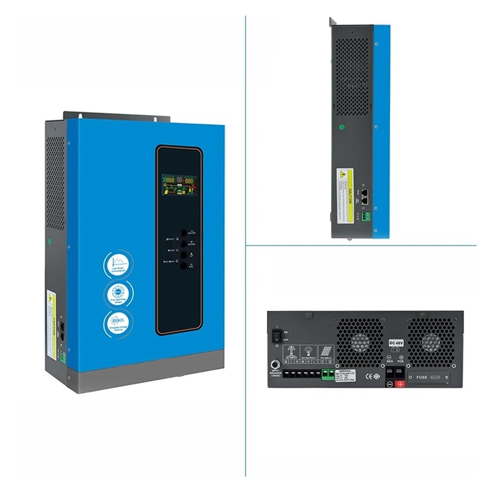 Inverter Inverter solare a bassa frequenza 24V 3KW ibrido MPPT 3000W 60A Inverter fuori rete Energia solare