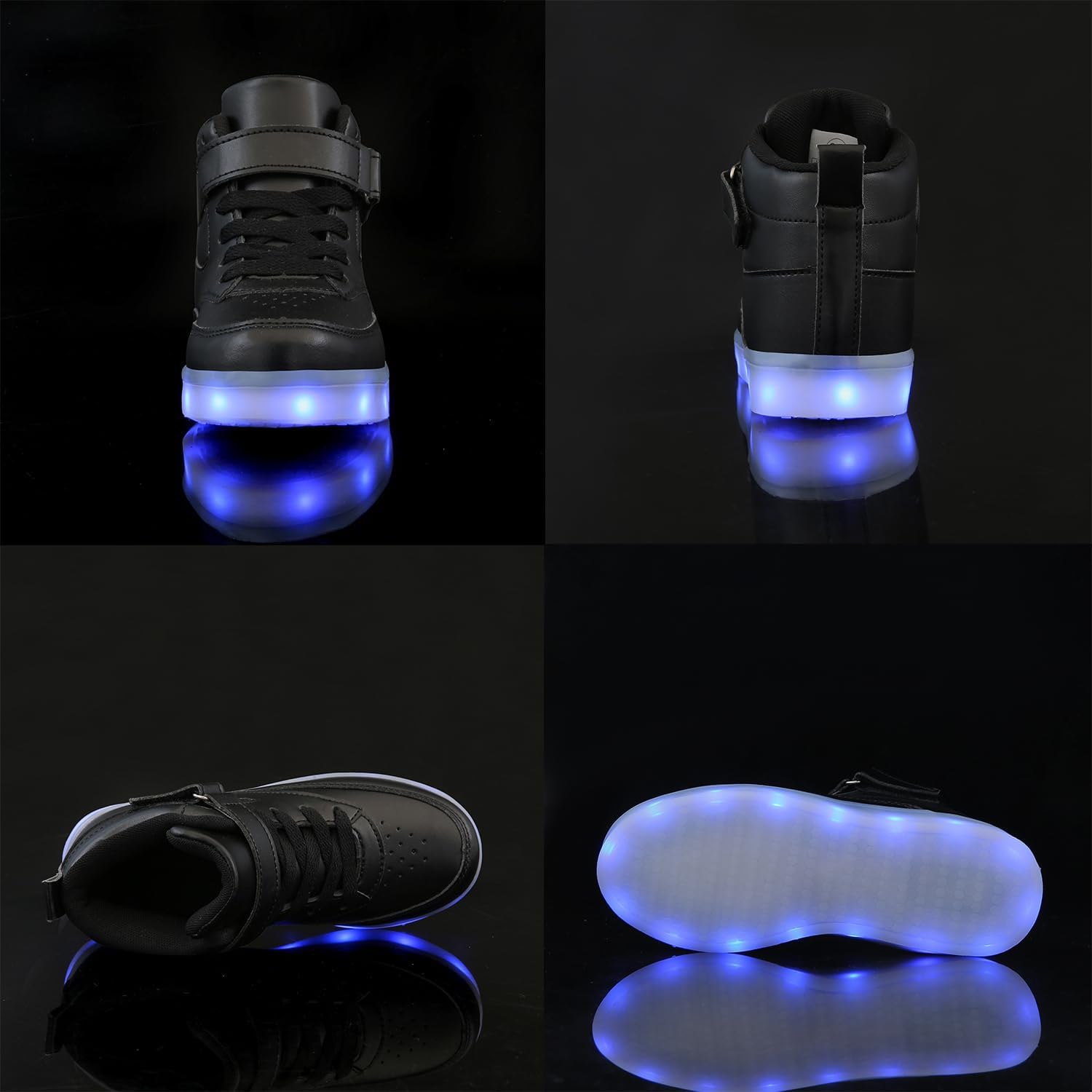 Unisex LED Shoes Light Up Shoes High Top Sneakers for Women Men image 5