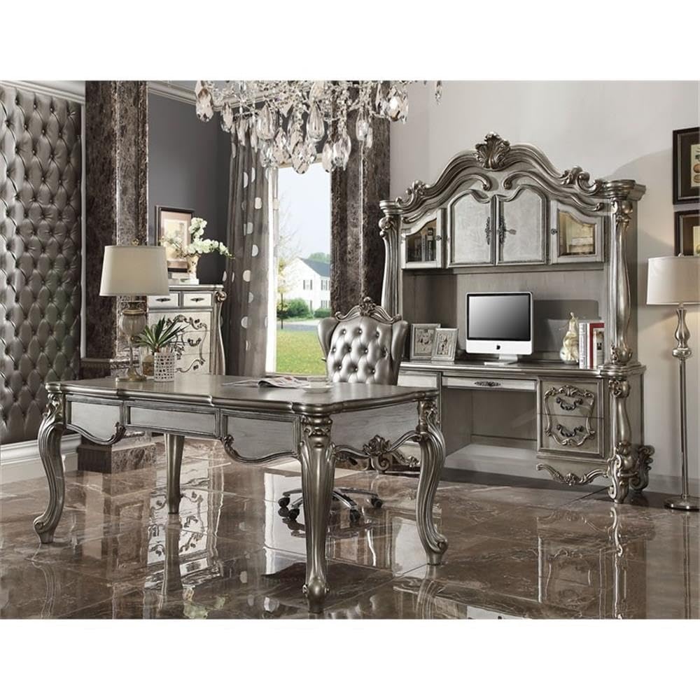 Amazon.com: Acme Versailles Wooden Computer Desk and Hutch in