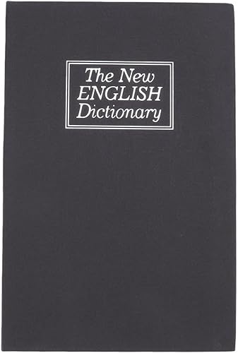 Huchas, caja de ahorro de dinero, forma de libro con cerradura codificada, pequeño libro de diversión negro oculto seguro para tienda monedas,