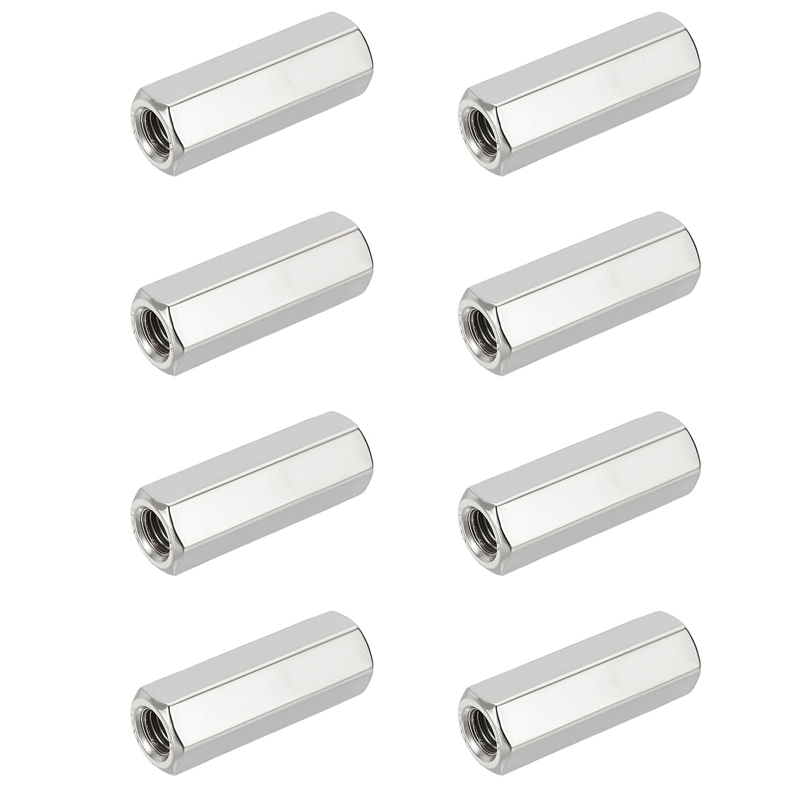 HiPicco Hex Coupling Nuts, M10 x 1.25-Pitch UNF 35mm/1.38" Length