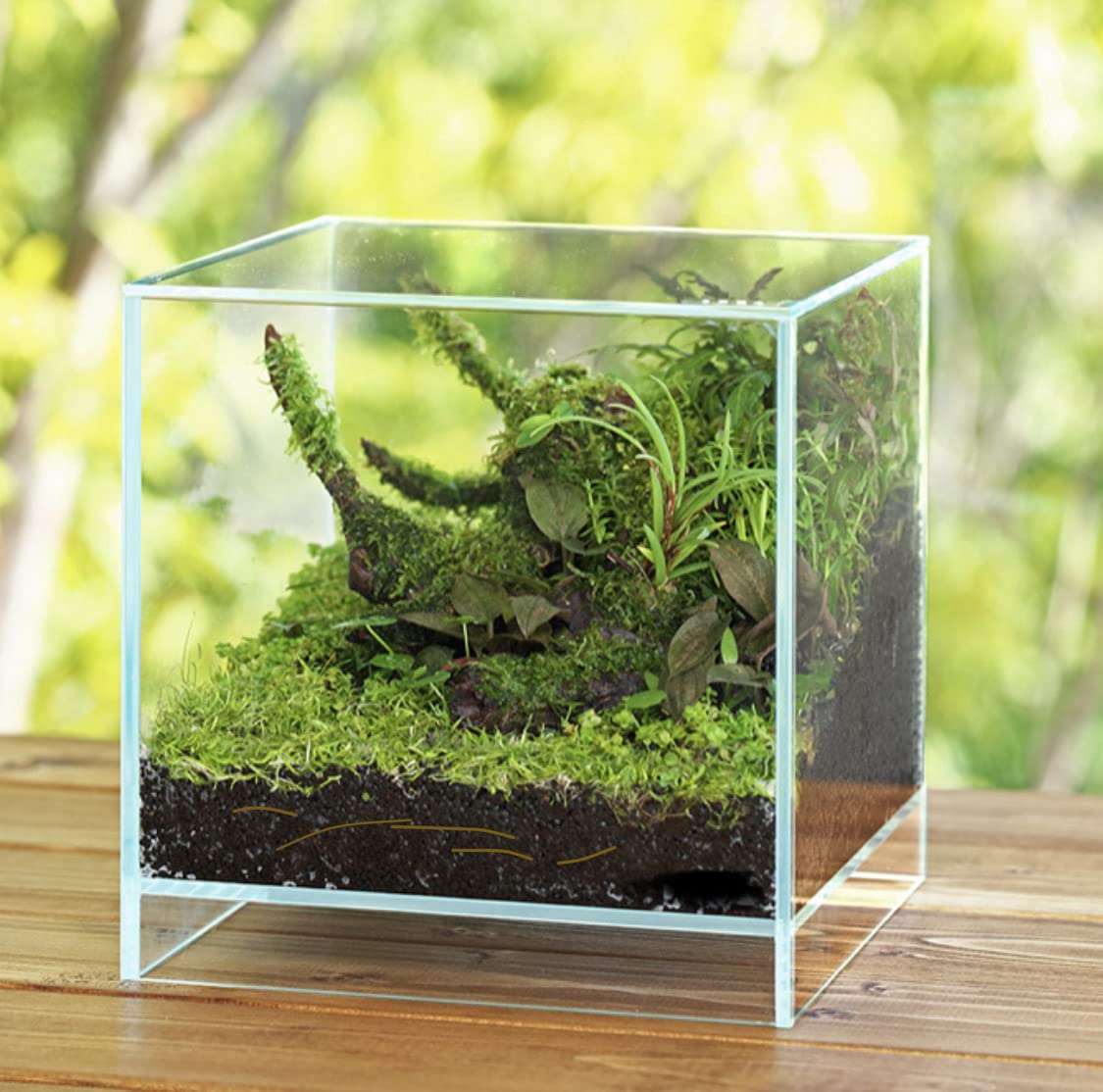 Acuario Nano Cubic con Base en el Aire ,akkua Kubik Air 40