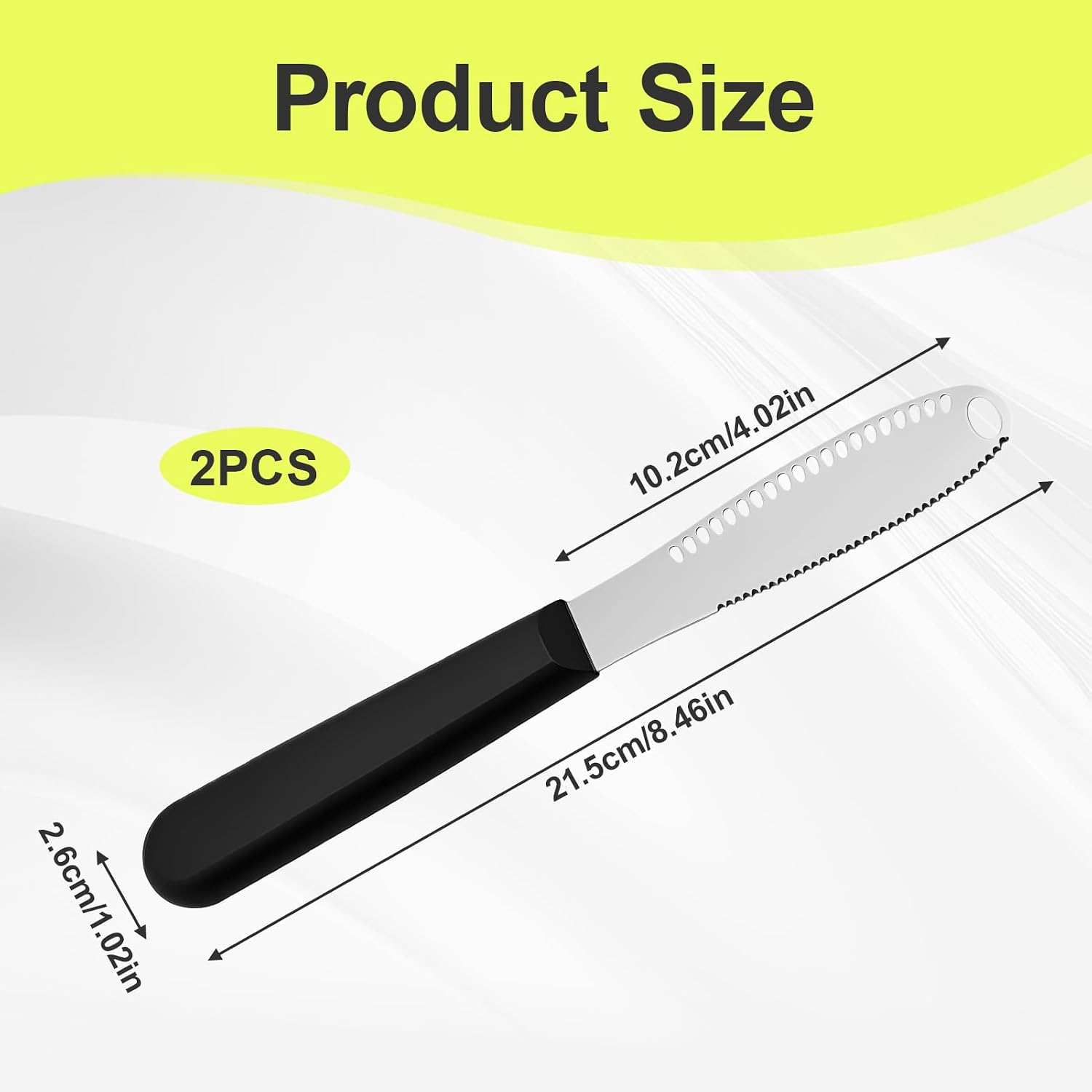 2 Pack Butter Knife for Hard Butter, Grater & Spreader