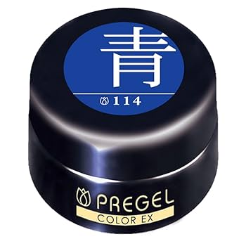Amazon | プリジェル ジェルネイル カラーEX 青114 | プリジェル