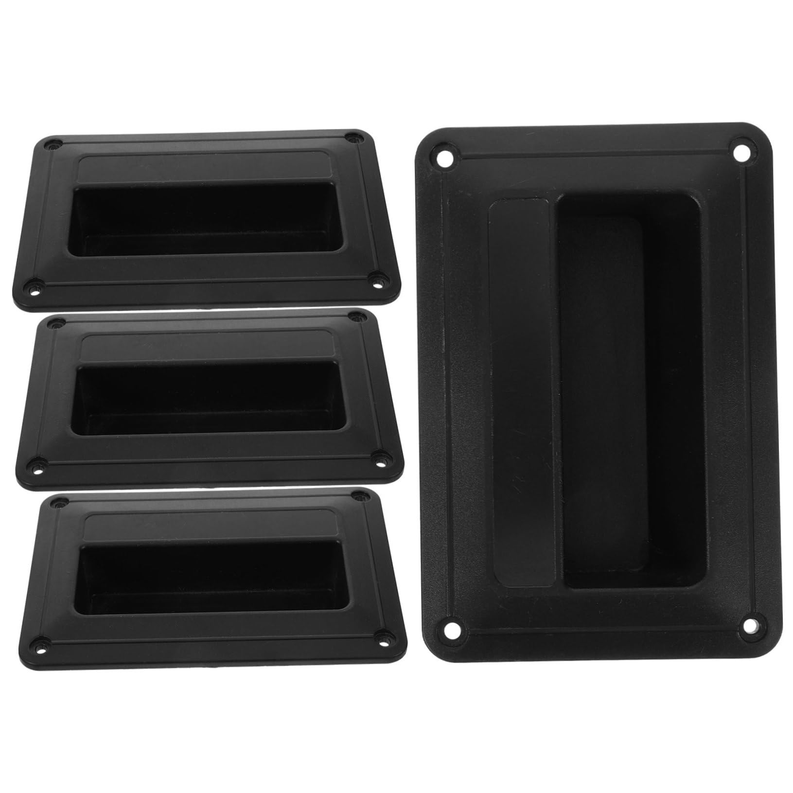Homoyoyo Poignée Latérale de Haut-Parleur en Plastique pour Accessoires Audio, Petite Poignée Encastrée Pratique pour Enceintes, Lot de 4 Pièces pour Usage Scène ou Maison