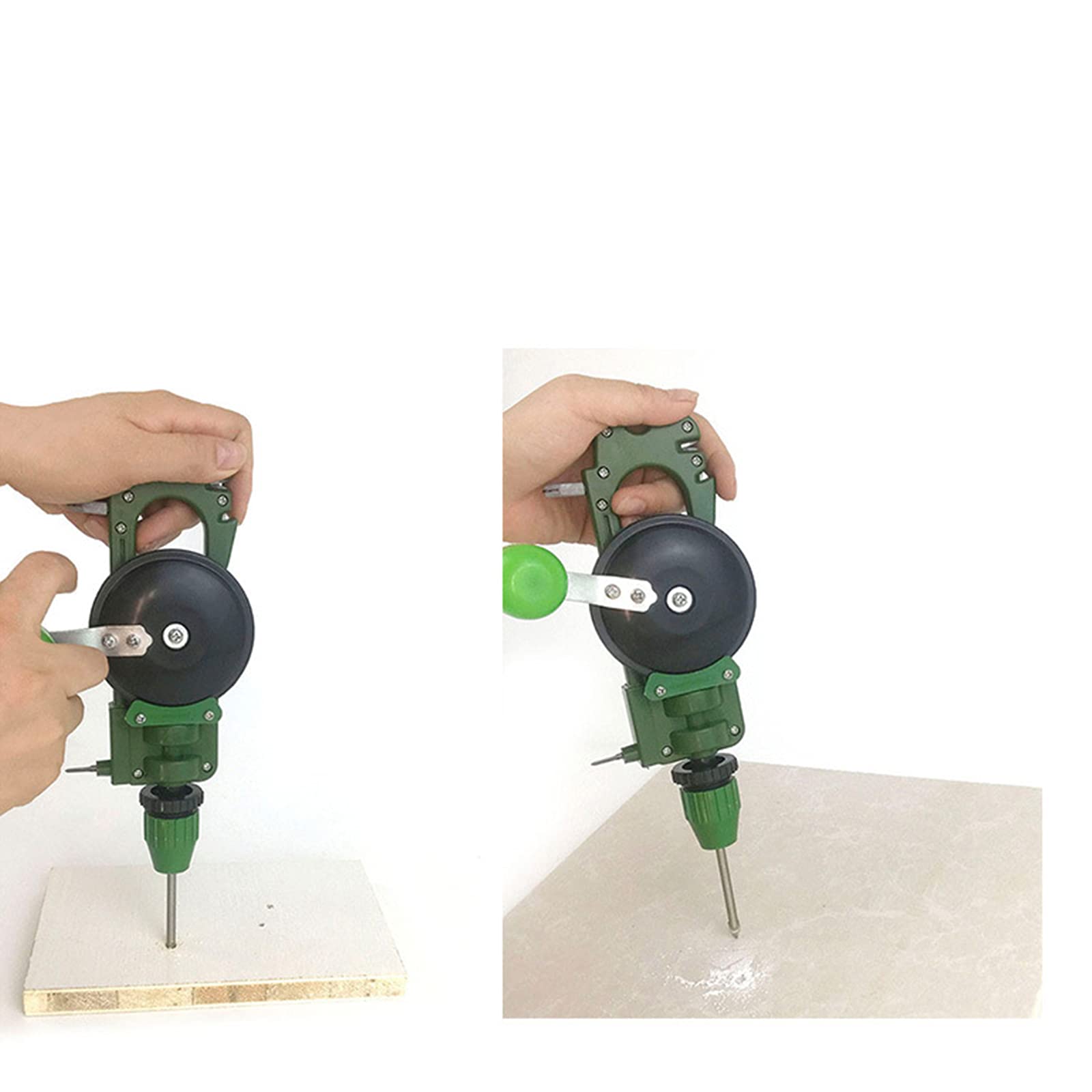 Trapano manuale a manovella trapano di precisione Mandrini Trapano a mano per legno Plastica Acrilico Circuit Board Punzonatura taglierina multifunzione, temperamatite