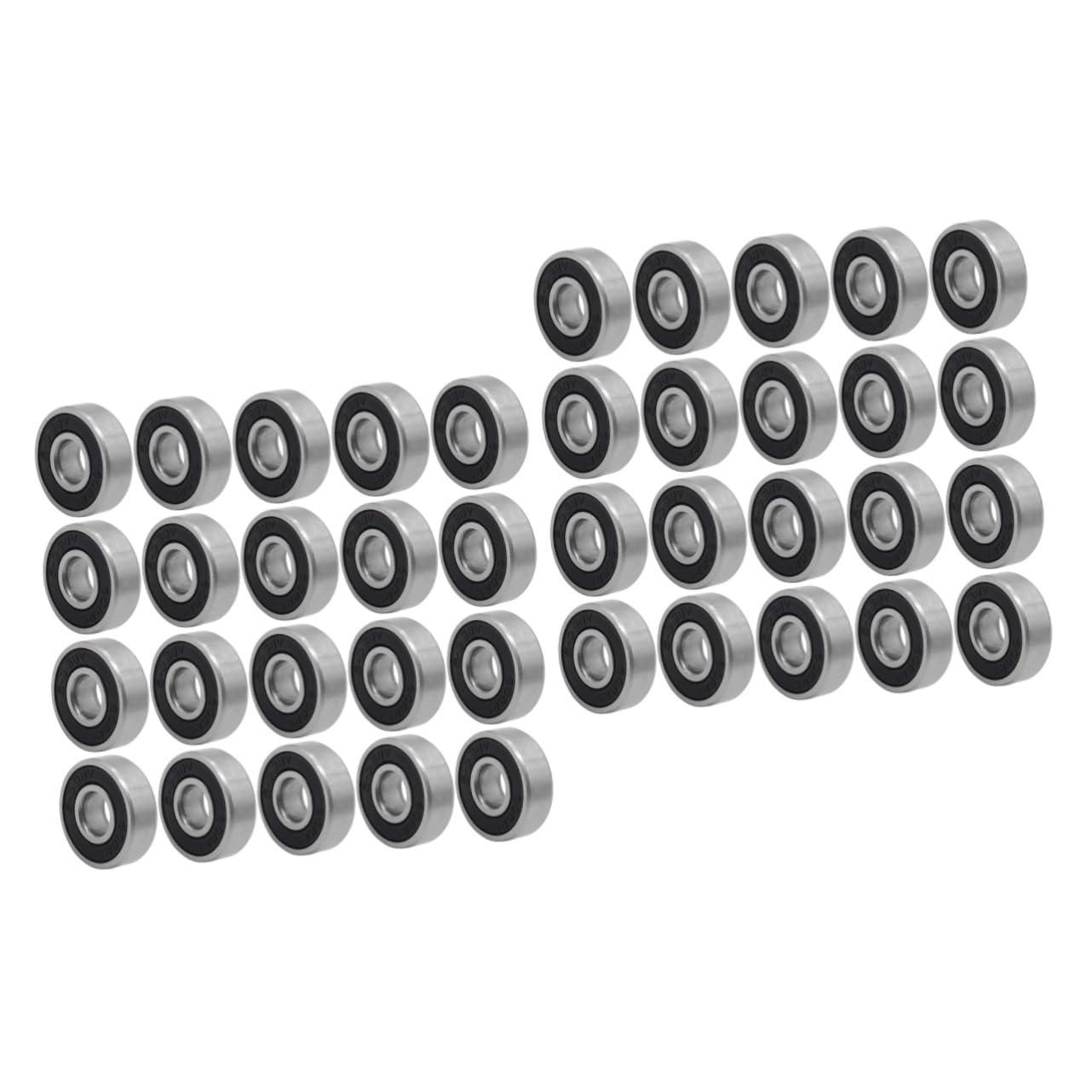 HANABASS 40pièces Roulements De Roue Abec Skateboard Roulements Étanches Et Idéaux Pour Patinage Et Trottinette Noir