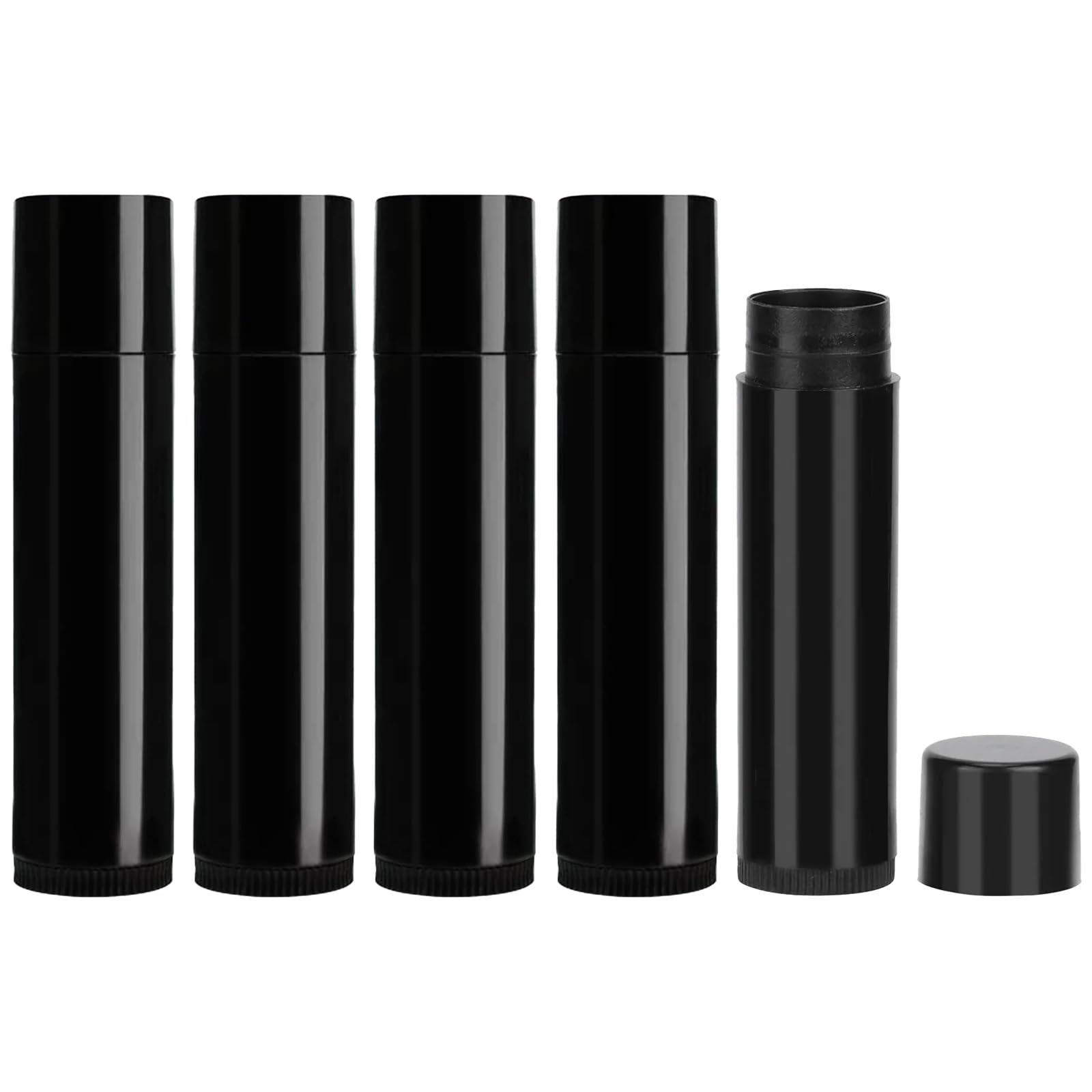 5Pc Empty Refillable Black Lip Chapstick Lipgloss Tube Container Lipstick Stick Lip Gloss Jar Tubes DIY Lip Gloss & Beauty Samples for Lipstick Kajal Lip Care Cosmetics Travel-image-37