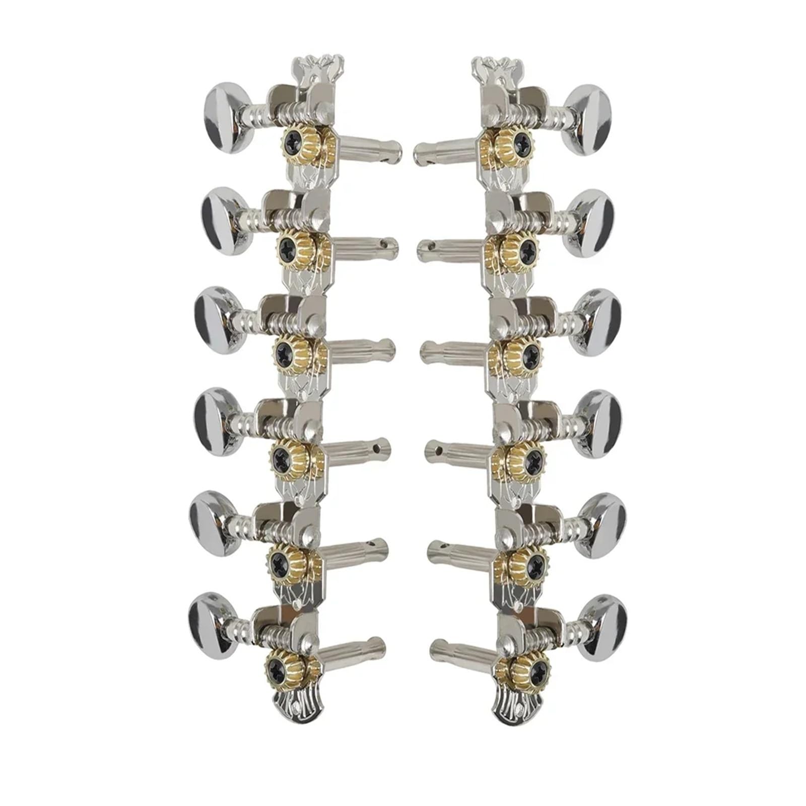 Piroli for chitarra acustica Accordatori Chiave 12 corde Testa della macchina Pulsante sintonizzatore corde in metallo