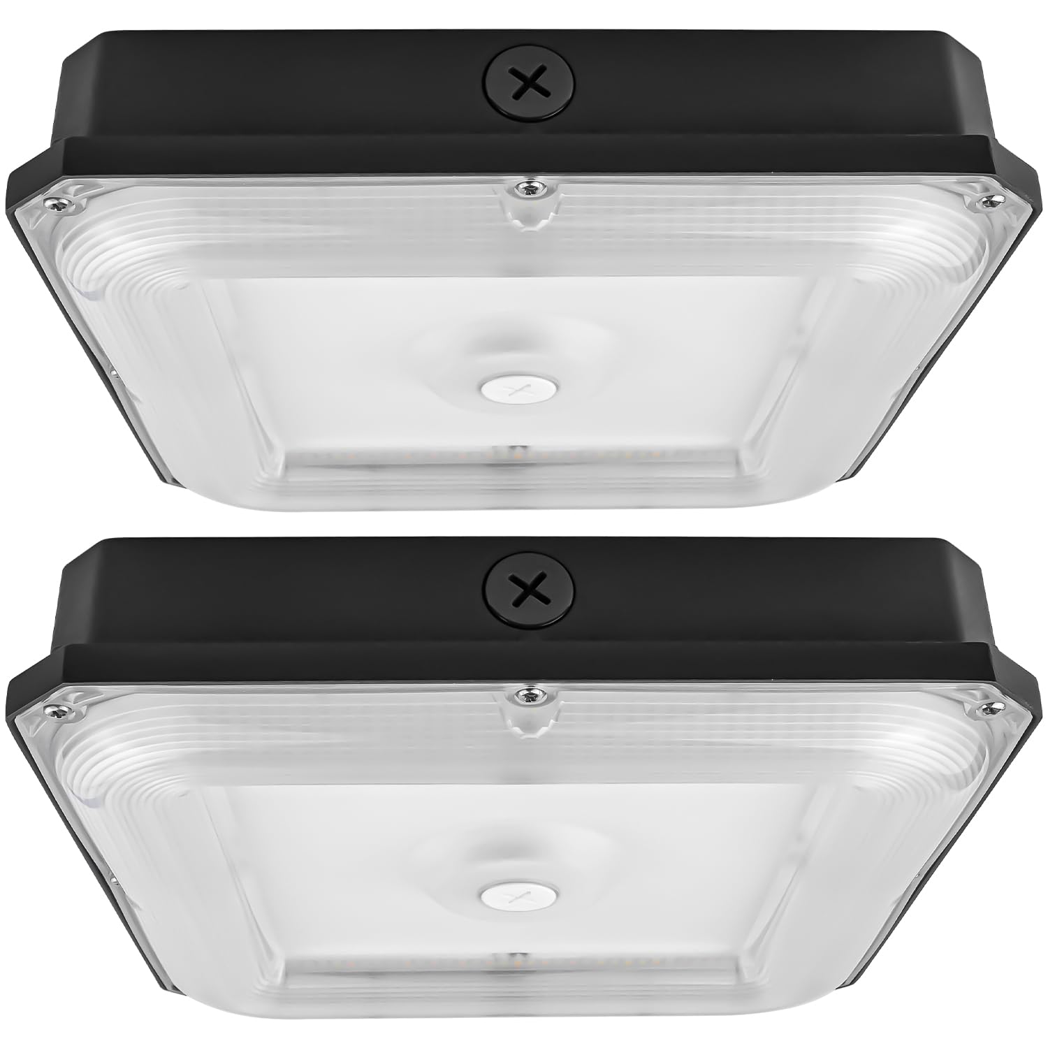 TANLITE 80W/60W/40W Power Selectable LED Canopy Garage Light with 3CCT (3500K/4000K/5000K), LED Parking Garage Lights 90-277V IP65 Commercial Residential Lights DLC & UL Listed
