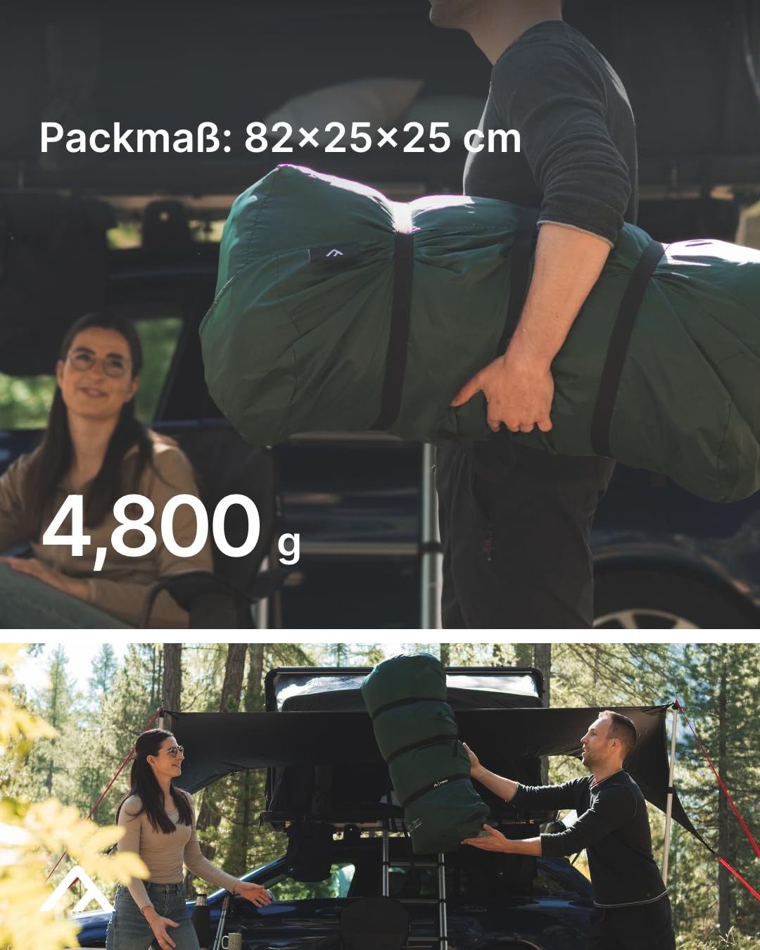 qeedo Fellow Deckenschlafsack Baumwolle Erwachsene (220 x 90cm), Dachzeltschlafsack, Doppel Schlafsack (modular nutzbar)