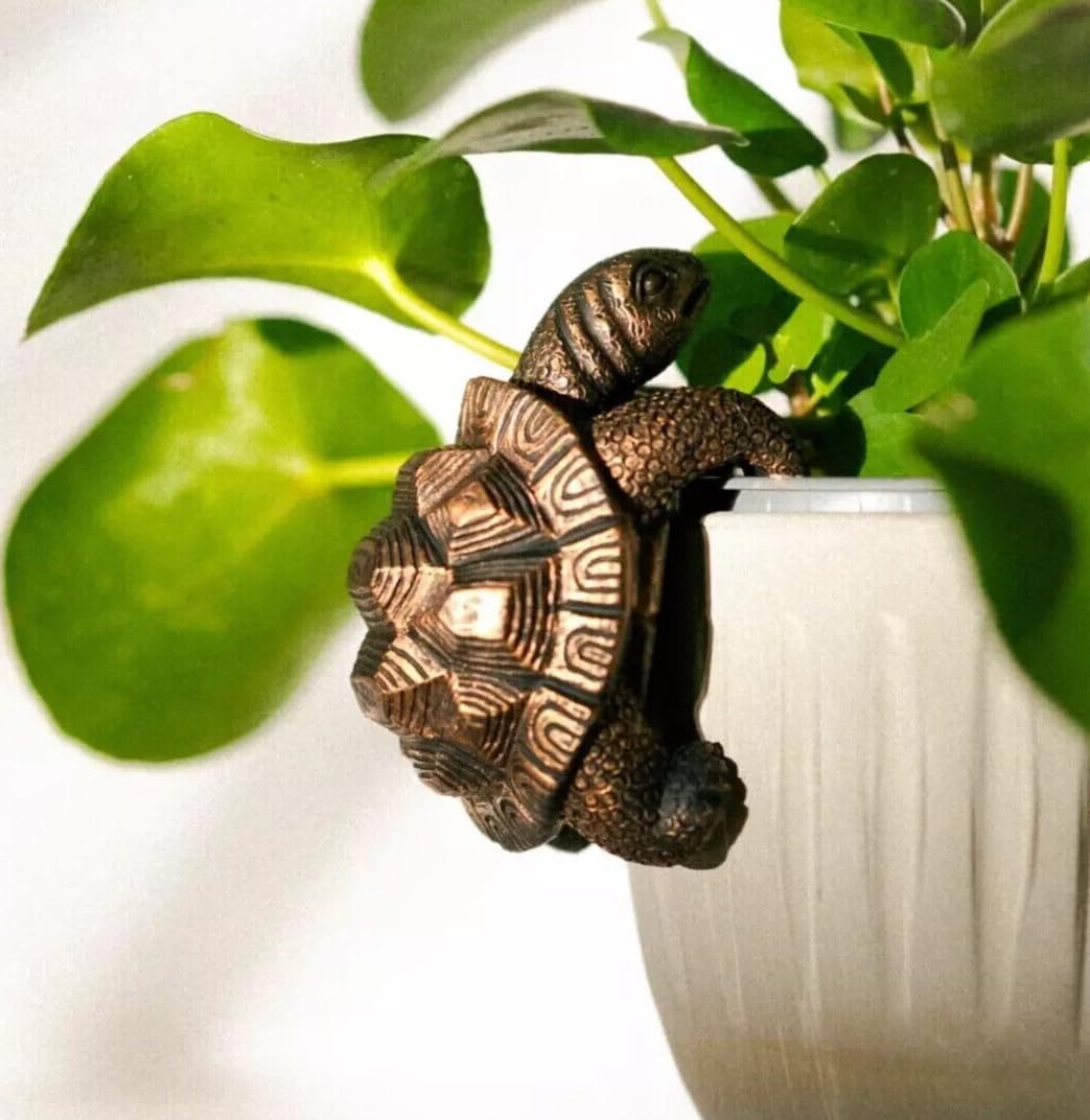 Garden Mile Tortoise Garden Ornament Outdoor Turtle Plant Pot Hanger Weatherproof Mini Resin Animals Plant Pot Home Decoration for Her Stocking Filler — image 1