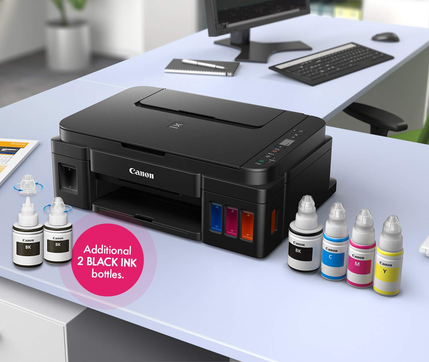 Canon Pixma All-in-One Inkjet Printer (G3012, Black) - View 1
