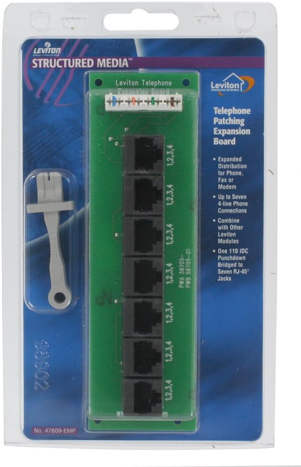 Telephone Patching Expansion Board, 47609-EMP, White