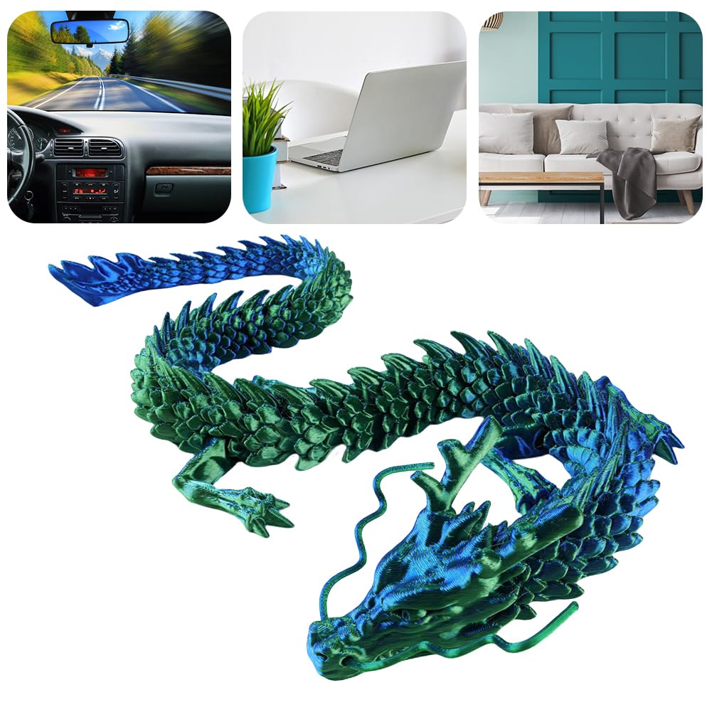 Amazon.co.jp: TBOLINE 3Dプリントドラゴン、17.7インチ クリスタル