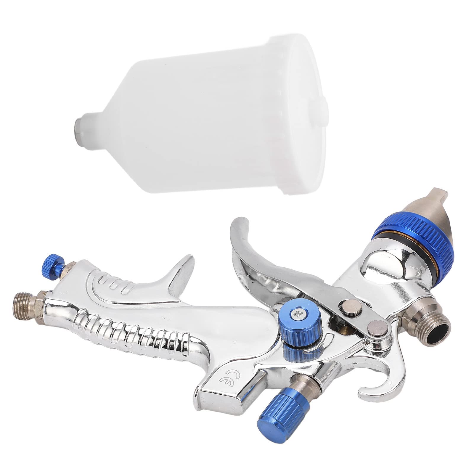 Drucksprühpistolen-Set mit Farbbehälter, Manometer und