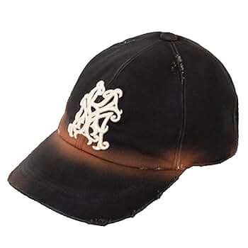 KAMIYA カミヤ CA4LA カシラ ベースボールキャップ KAMIYA x CA4LA KMY LEATHER MESH CAP(ONESIZE BLACK): キャップ
