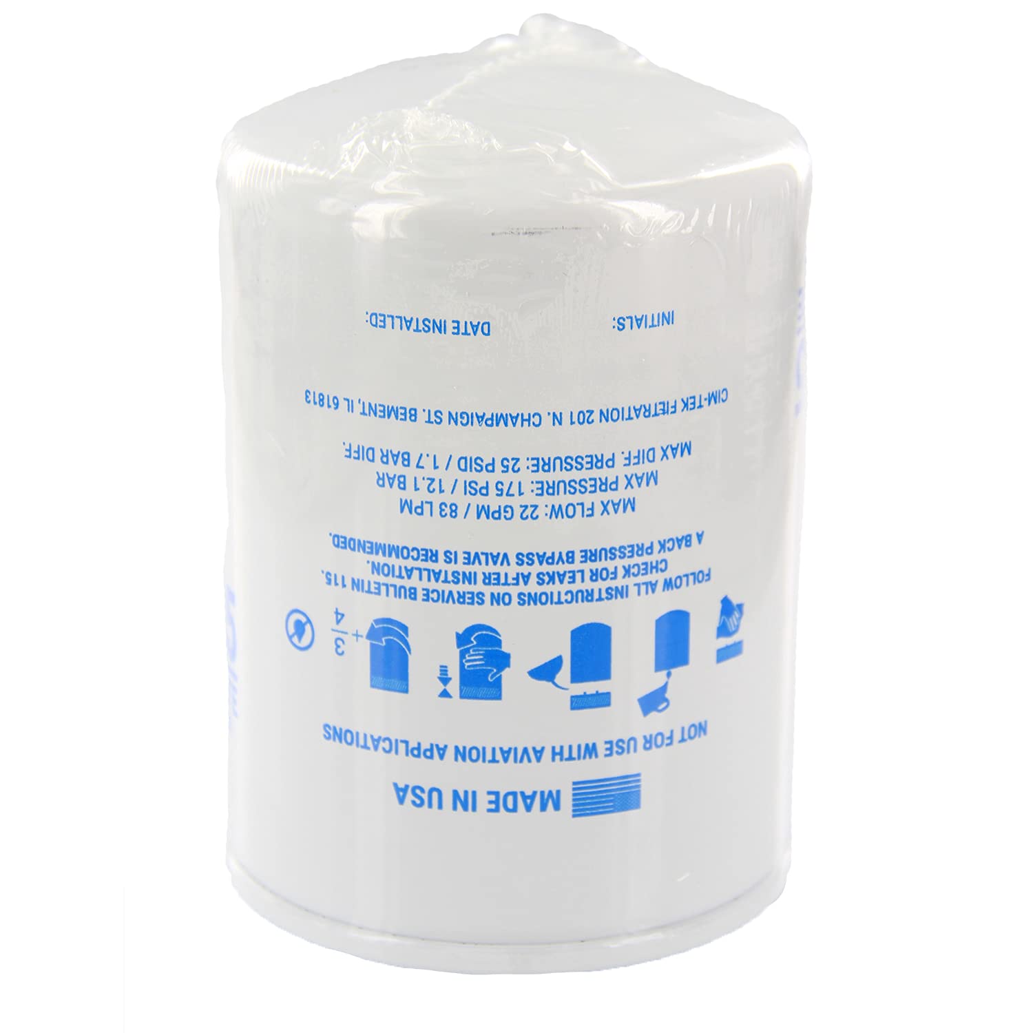 Industrial Service Solutions Aftermarket Quincy 141100-050 Spin-On Oil Filter | Replacement Part | Compressor Lube Filter | for Compressed Air Equipment and Systems