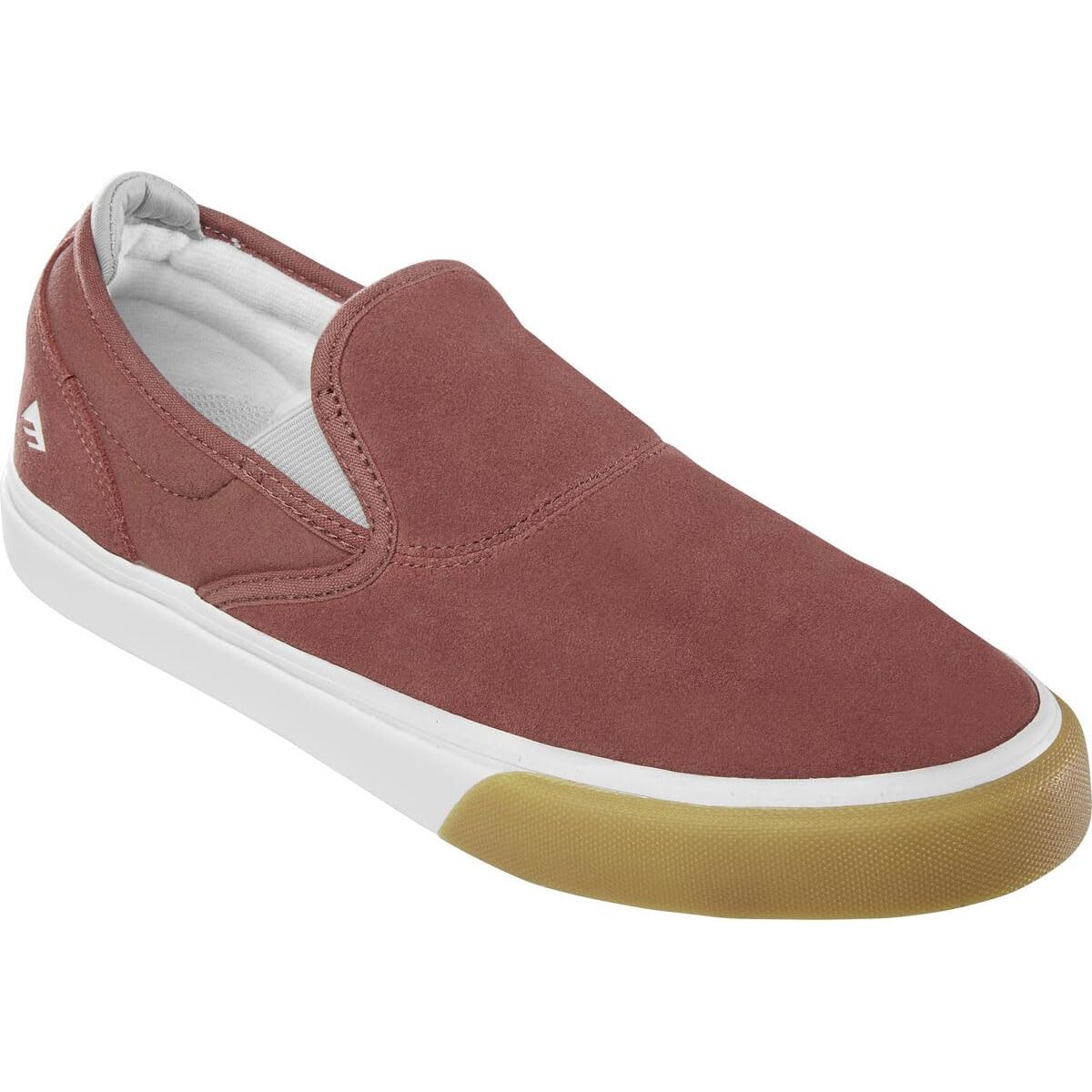 Emerica Skateboard Shoes Wino G6 Slip-On Burgundy/Gum Size 11
