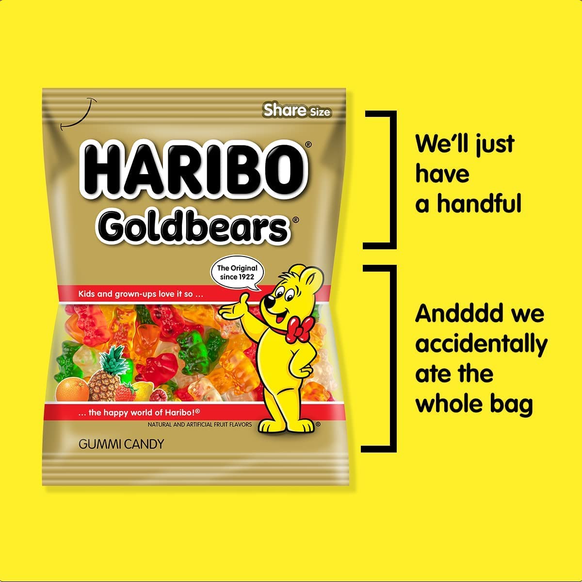 CAPILATTE Gold Bears Gummies (140g Pack of 2, Gold Bears) - Image 2 thumbnail