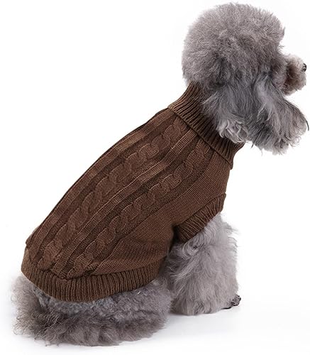 Miniatura 2 de Chborchicen - Suéter de punto para perros pequeños, suéter de punto para mascotas, gatos, abrigado, sudadera para perro, ropa de invierno, suéter