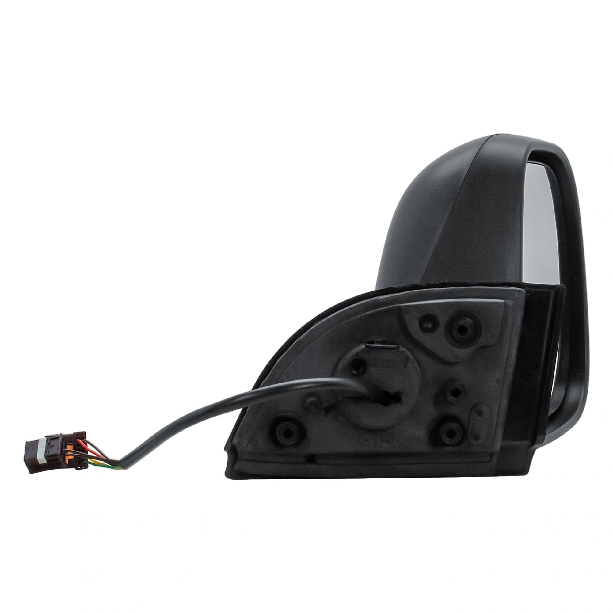Espejo retrovisor exterior derecho manualmente plegable, eléctrico y calefactable, mate negro para Citroën Berlingo, Peugeot Partner, Opel Combo, Toyota ProAce City, Fiat Doblò 2016–2024