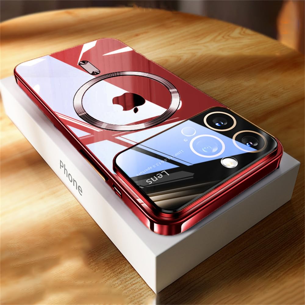Protection de lentille iPhone 13 Pro Max contre rayures coque rouge - 7