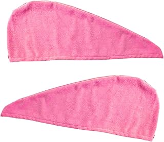 FRCOLOR 2 Peças Toalhas De Microfibra Para Toalha De Cabelo Para Cabelo Toalha De Microfibra Toalha De Secagem De Cabelo Touca De Secagem Rápida De Cabelo Toalhas De Secagem Rápida Touca
