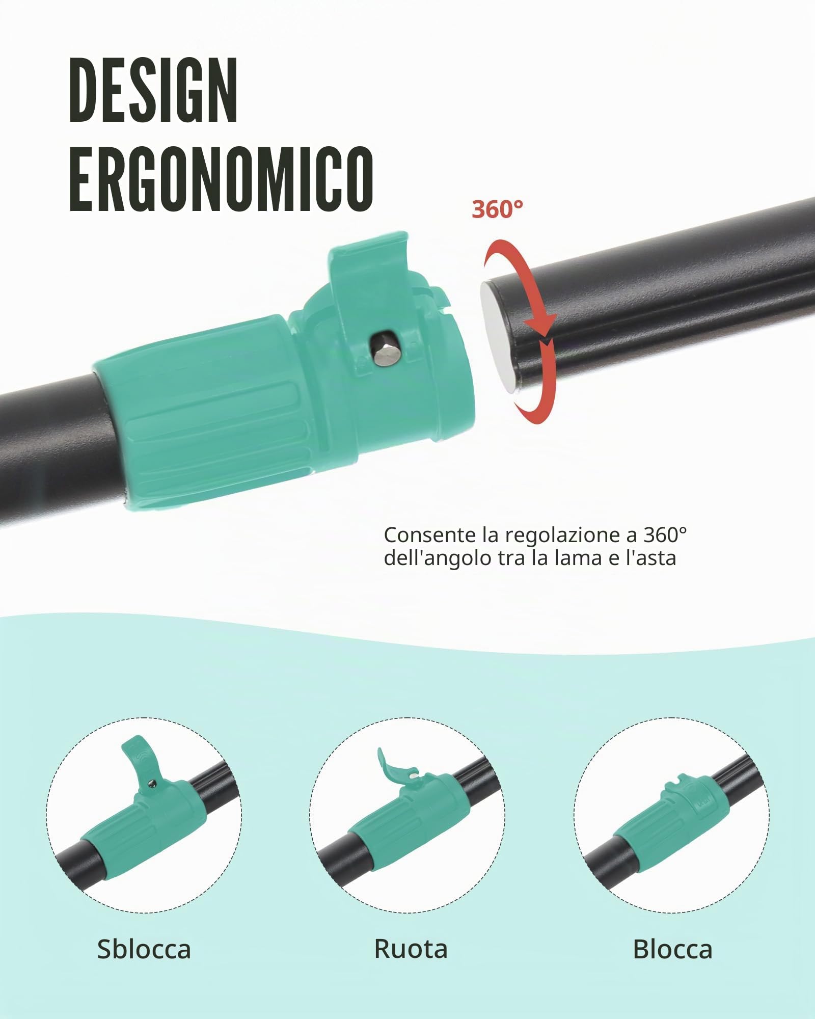 ZLX SUP Paddle in alluminio regolabile, peso leggero, impugnatura ergonomica a T, montaggio rapido e lame durevoli