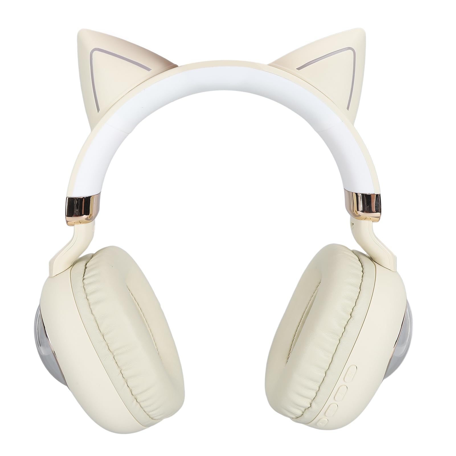 Cat Ear Bluetooth Headphones, Safe Sound Technology (Khaki)
