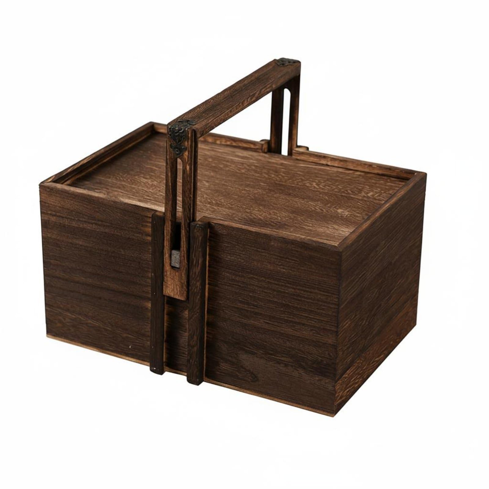 Boîte cadeau en bois réutilisable pour emballage de fête élégant