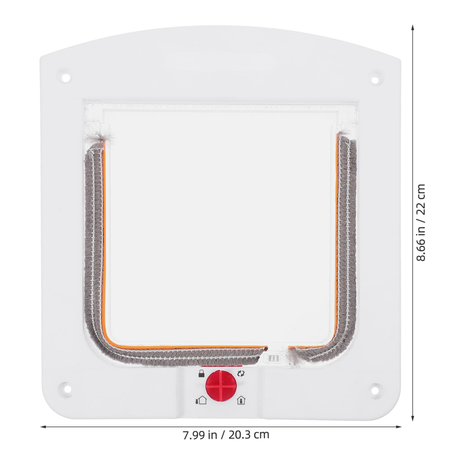 Mikikit Adjustable Cat Door for Windows Walls Dual Door for Cats Dogs Easy Installation Durable Material Convenient Access for Indoor Use Secure Design