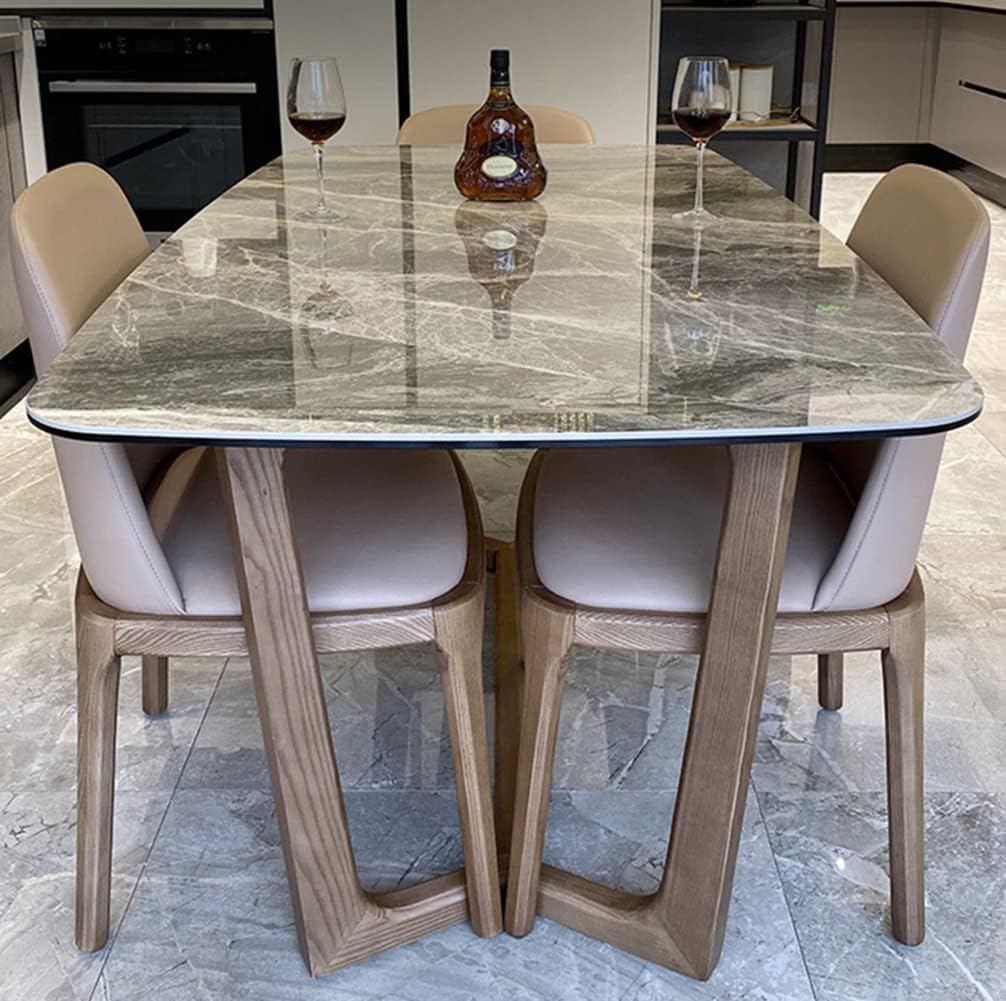 Modern Gray Sintered Stone Top Dining Room Table BIGMAII