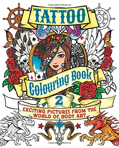 Tattoo Colouring Book 2: Arcturus Publishing: 9781784041830: Amazon.com ...