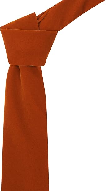 King & Priory Amber Brown Velvet Tie