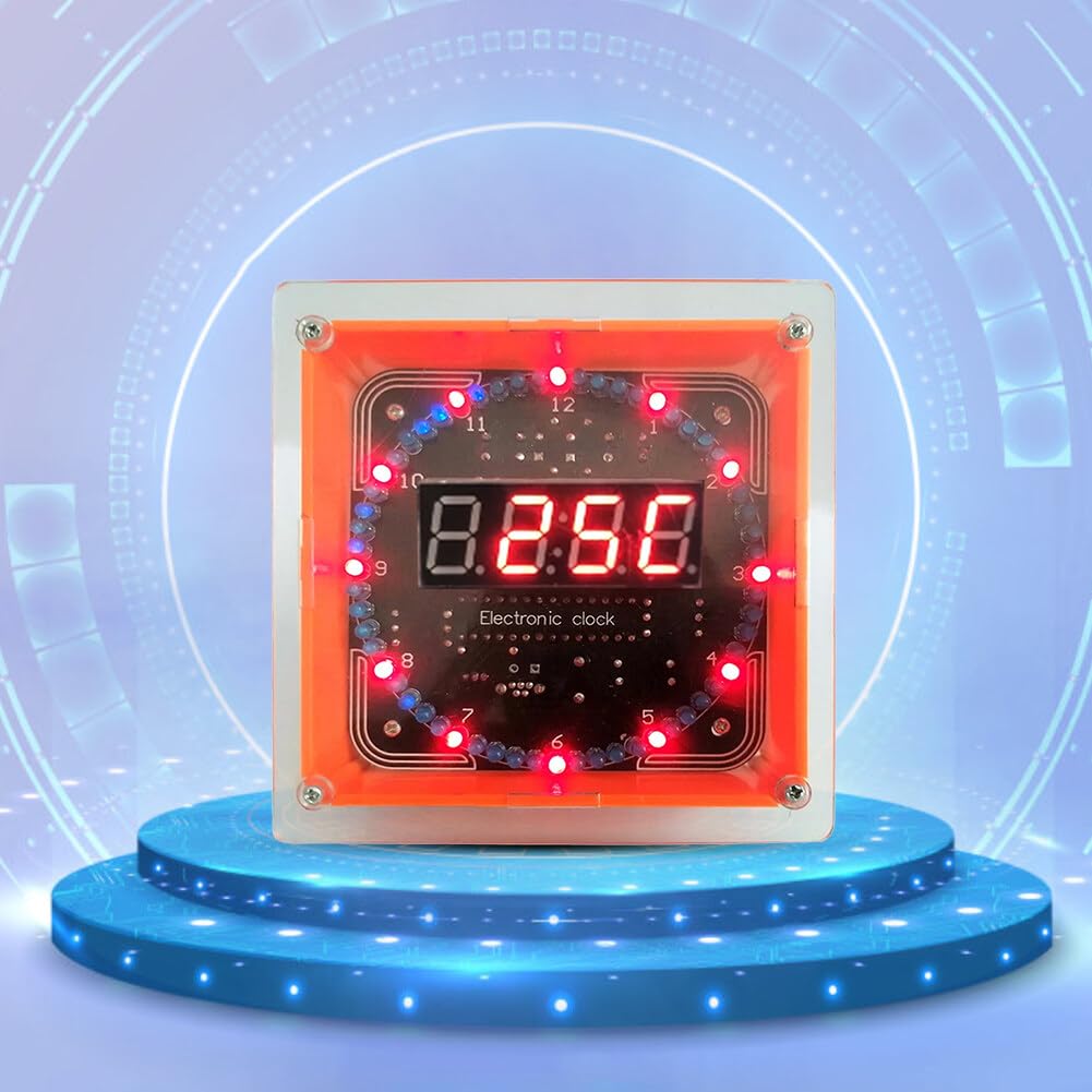 Kit électronique Horloge DIY à Souder - Minuteur Numérique Avec Thermomètre - Apprentissage Soudure Débutants - 5