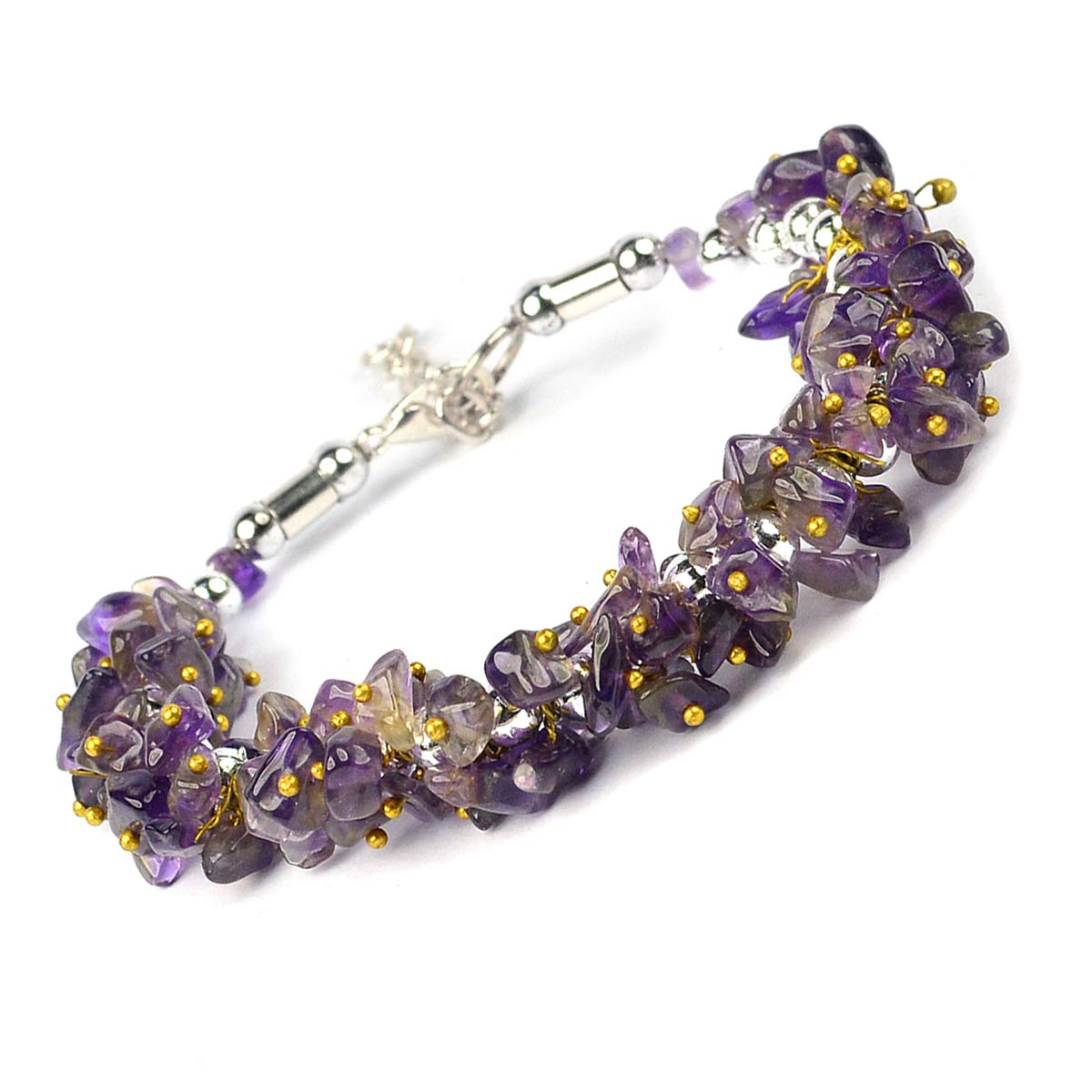 Reiki Crystal Products Natural Amethyst Bracelet Crystal Stone Chip Bracelet for Reiki Healing and Crystal Healing Stone for Unisex (Color : Purple) For Women (B079NDL695) Amazon Price History, Amazon Price Tracker