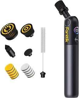 Fregadora giratoria eléctrica Flip G10 Nano HomeCare, cepillo para lechada de azulejos | Cepillo de limpieza impermeable IPX7 con rotación de alto par de 360°, 2 velocidades y 3 ángulos, con 15 cabezales para azulejos, fregaderos y grietas
