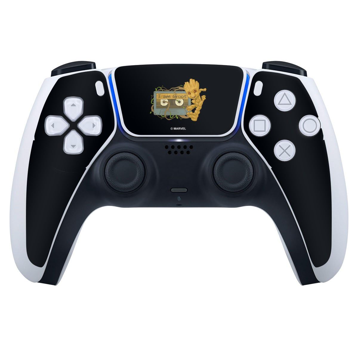 DeinDesign Autocollant Compatible avec Sony Playstation 5 Controller Sticker Film Autocollant Groot Les Gardiens de la Galaxie Marvel