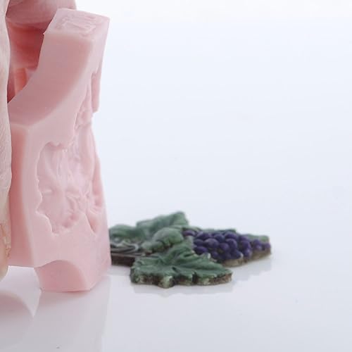 Miniatura 4 de Molde de silicona de hoja de uva Fondant seguro para alimentos, chocolate, caramelo, resina, molde de arcilla polimérica