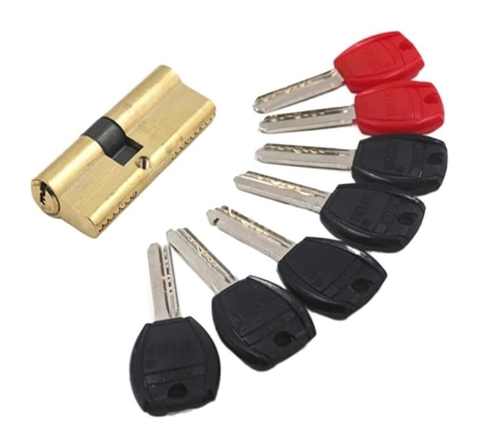 Tvantruxis 85(42.4-42.5) Door Lock Cylinder, Brass Lock Cylinder Ab Key Eccentric 65-110Mm For Gate Bedroom(85(42.4-42.5))