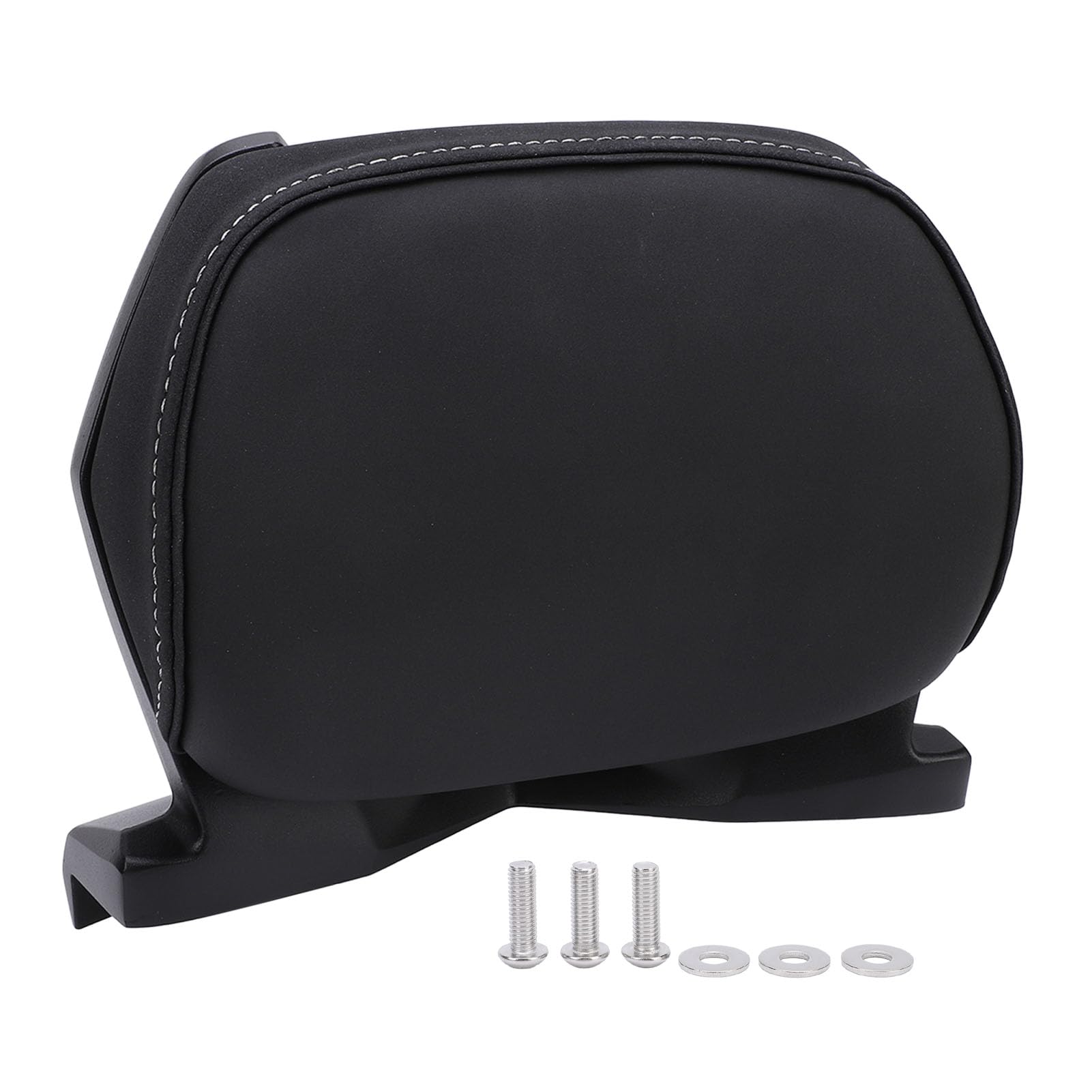 Dpofirs Almohadilla de Respaldo para Motocicleta, Elegante Ajuste Trasero de Cuero PU para Cojín de Asiento para Xmax 250 300 Tmax 530 560, Fácil Instalación